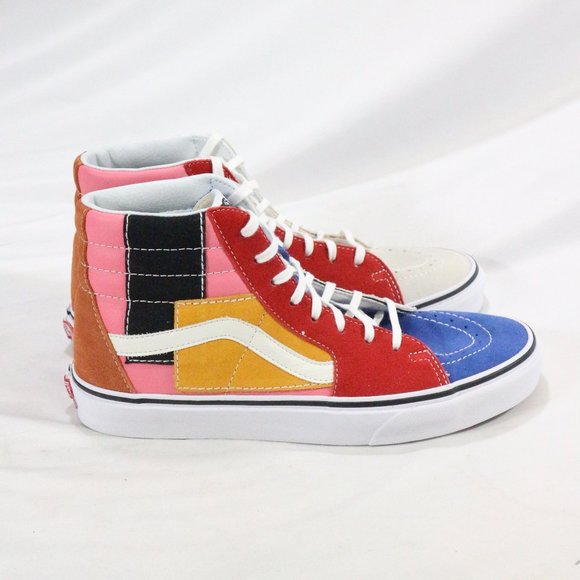 VANS SK8-Hi PATCHWORK Multi Sneakers Like New Sz 8.5 M - Picture 7 of 8
